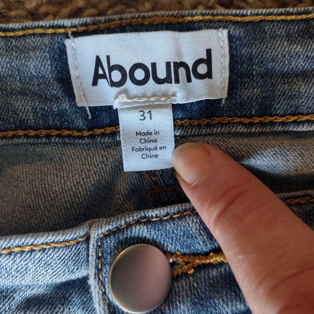 Abound High Rise Classic Blue Women's Stretch Jeans Size 31 - Picture 3 of 8